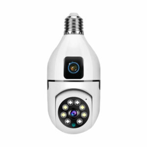 Double Lens PTZ Bulb WiFi Camera