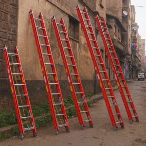 2 by12 Step Fiberglass Extension Ladder (7.4M)
