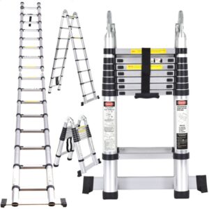 Double Telescopic Aluminium Ladder 8.2 meters (4.1m+4.1m)