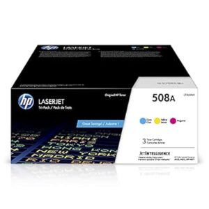 HP 508A Cyan, Magenta, Yellow Toner Cartridges Printers (3-Pack) | Works with Color LaserJet Enterprise M552, M553; Color LaserJet Enterprise MFP M577 Series | CF360AM